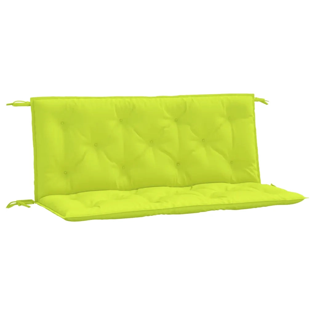 Cuscini per Panca 2 pz-Set di 2 Cuscini per panchina Verde Intenso 120x50x7 cm Tessuto Oxford