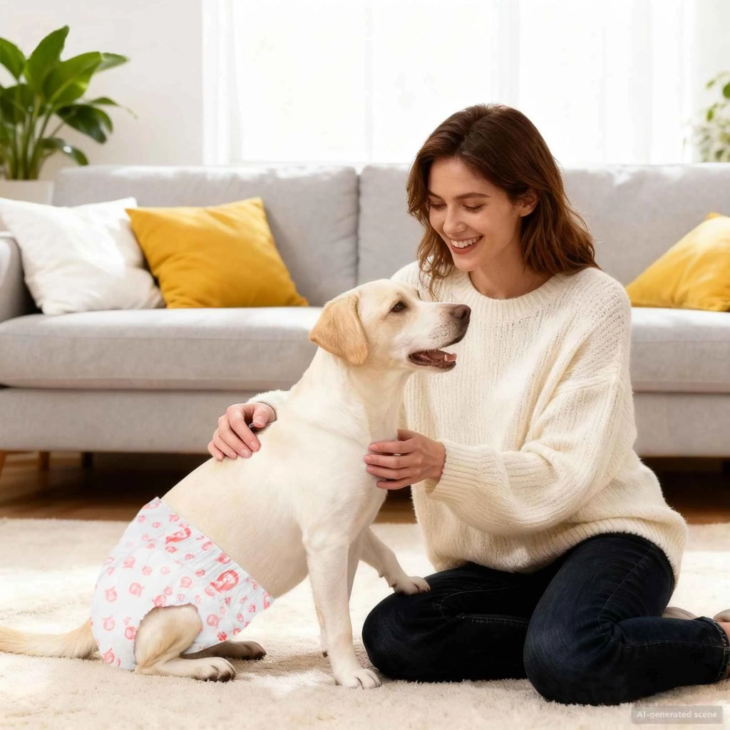 Pannolino usa e getta per cani femmina 30 pz Bianco M CFW5047365