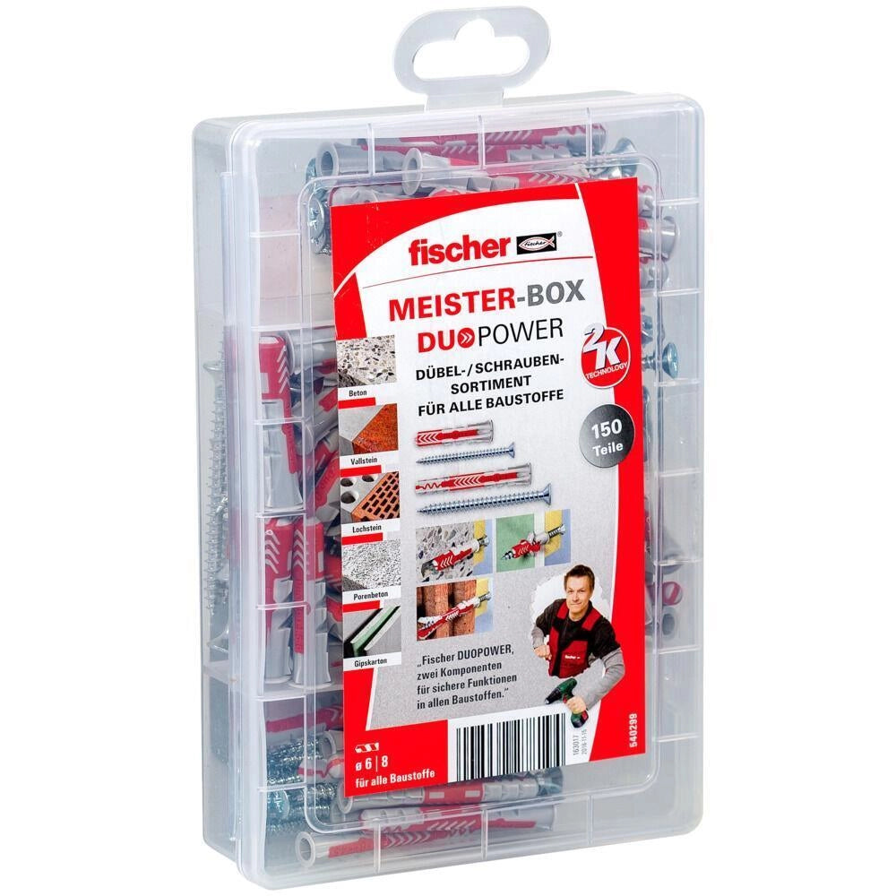 Fischer 540299 ancoraggio a vite e tassello 150 pz Kit di viti e tasselli a muro