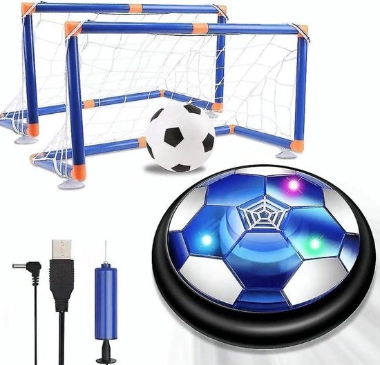 Calcio in Sospensione con Illuminazione LED, Retto e Porta - Giocattolo da Interno e Esterno per Bambini di 3-12 Anni