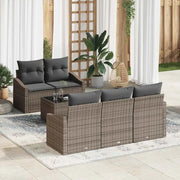 Set di divani con cuscino con cuscino 6 pcs Grigio polyrattan 3346599