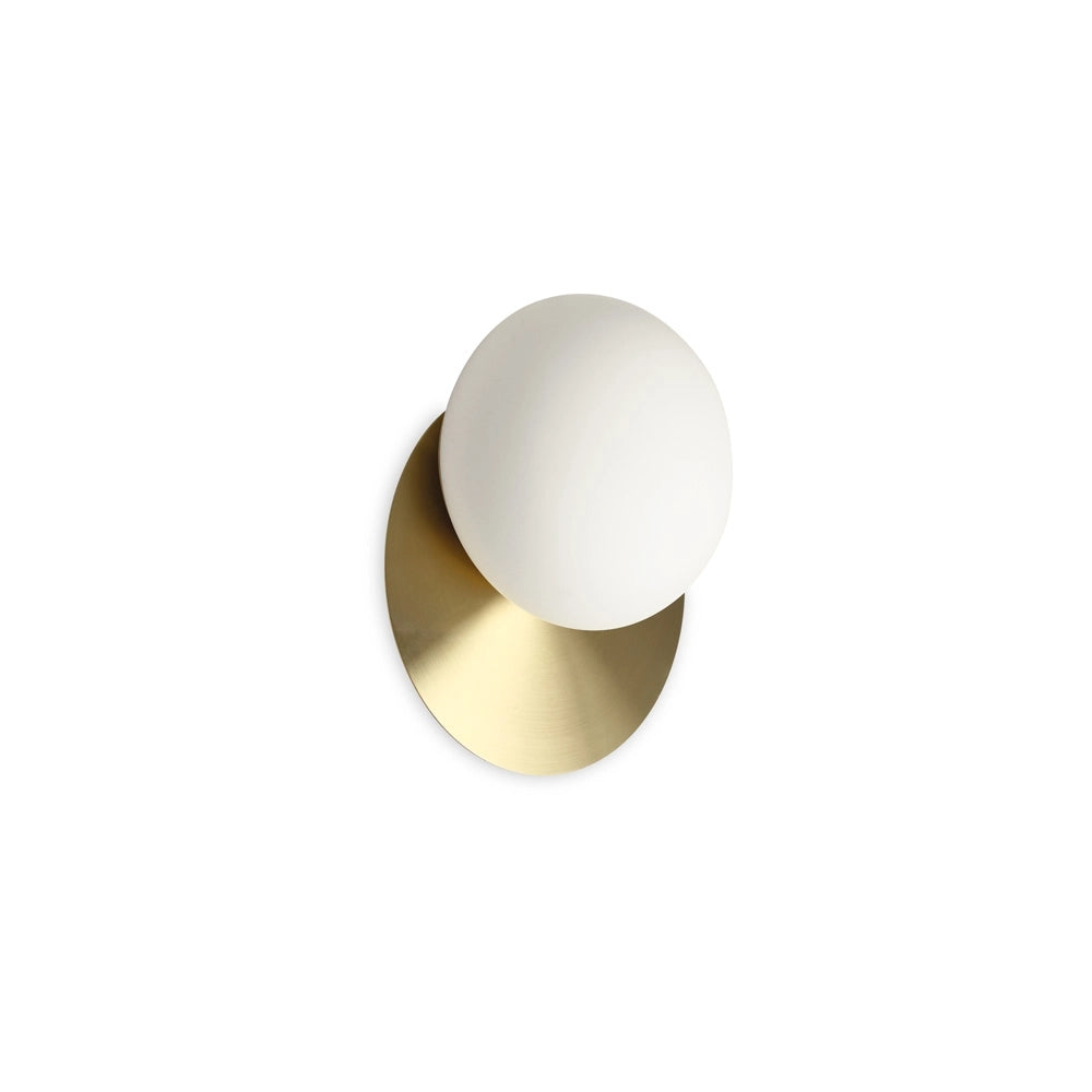Applique Contemporanea Ninfea Metallo Ottone 1 Luce Gx53 9W 3000K Luce Calda