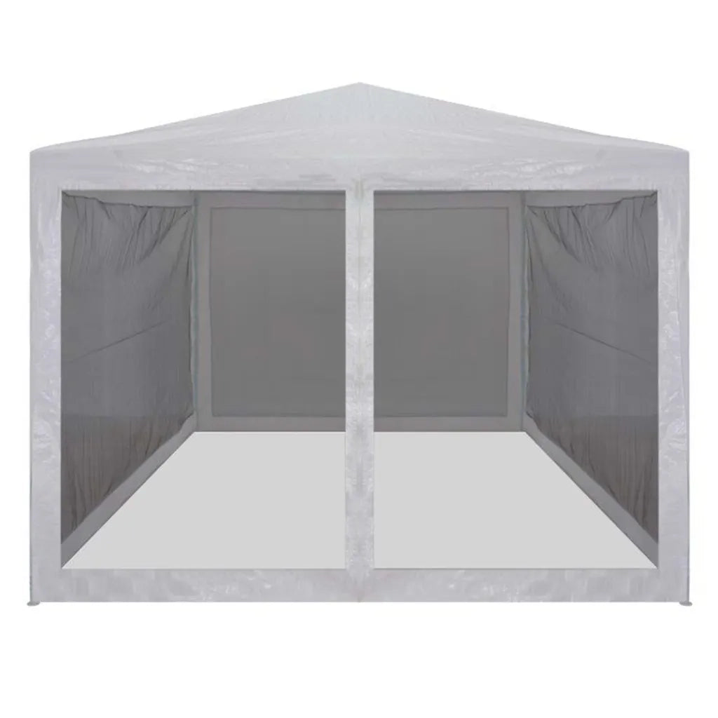 Tenda per Feste con 4 Pareti Laterali in Rete-Tenda Gazebo 3x3 m