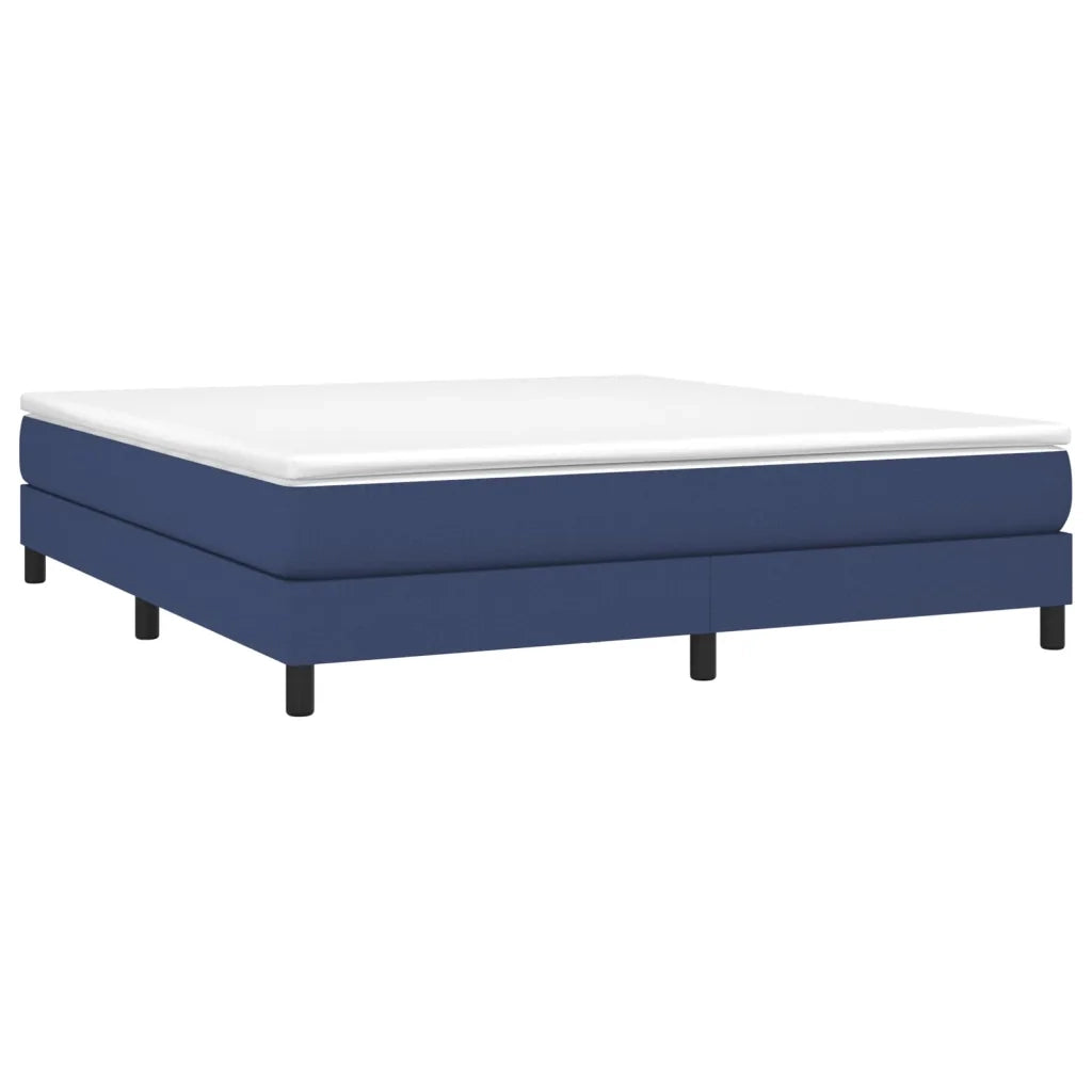 Struttura Letto a Rete a Molle Blu 180x200 cm in Tessuto 3120538