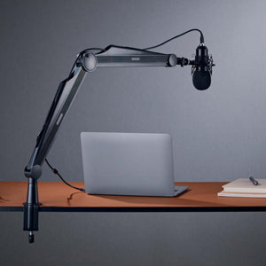 Asta microfono da tavolo 80cm Braccio snodabile per microfoni da 3/8" e 5/8"