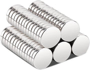 Magnetici 10x2mm Piccoli Magnetici Forti, 70 Pezzi Magnetici Mini, Magnetici Neodymium Rondi Piani Magnetici Acquista Magnetici per Pannello Magnetico Pannello da Parete Foto