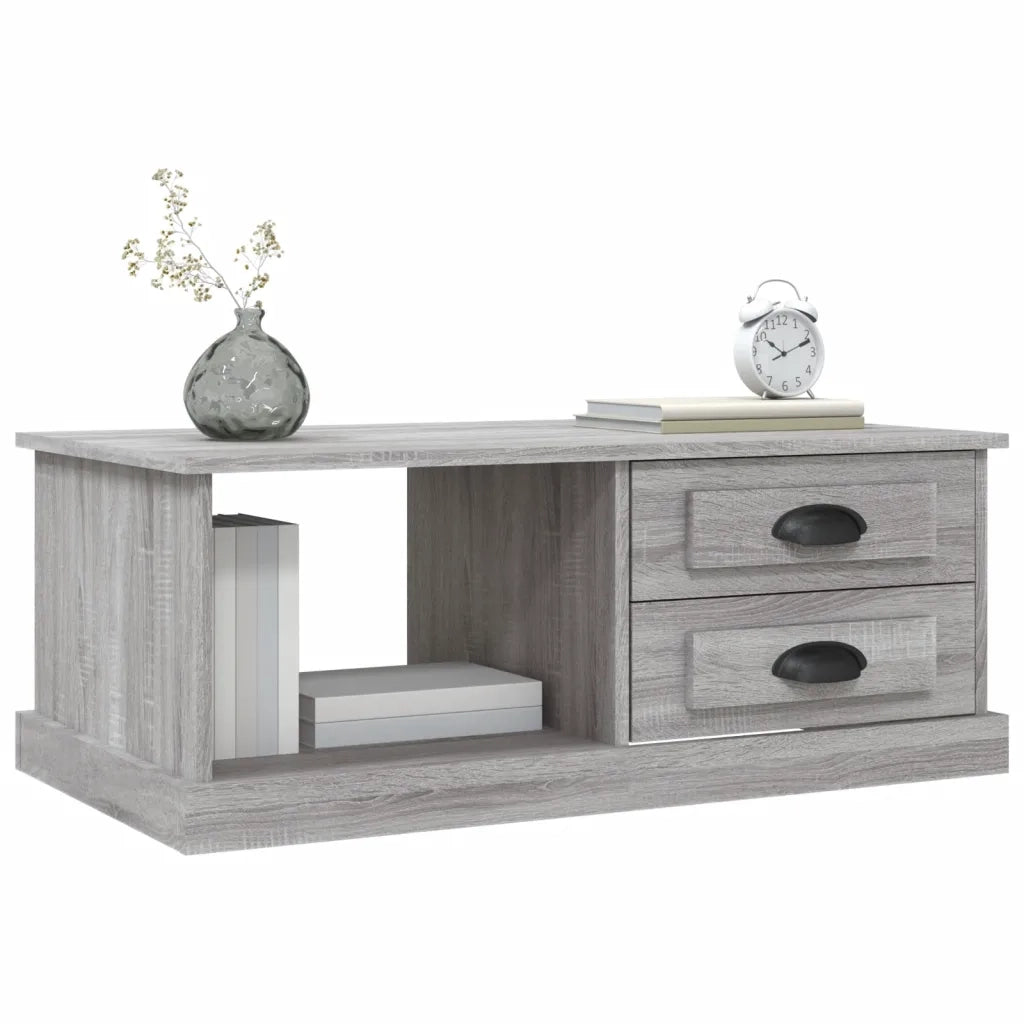 Tavolino da Salotto Grigio Sonoma 90x50x35 cm Legno Multistrato 816246