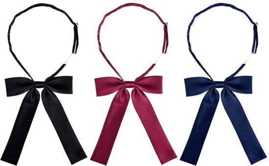 Cravatta satinata 3 pezzi - Flessibile - Cravatta per colletti - Accessori per abiti da cerimonia - Ideale per matrimoni e feste - Veloce e facile da applicare - Fibra di poliestere di alta qualità - Struttura rigida