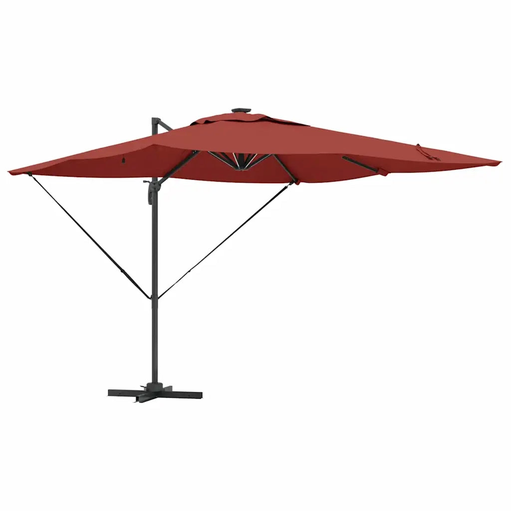 Ombrello | Parasolne Terracotta 286 x 284 x 270 cm Alluminio e Poliestere