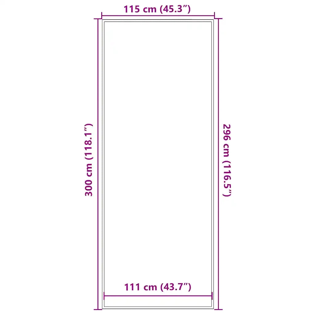 Zerbino Marrone 115x300 cm