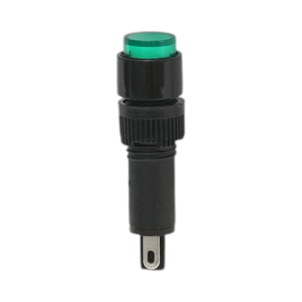 Indicatore di segnale industriale LED verde 220V Ø 8mm Breckner Germany