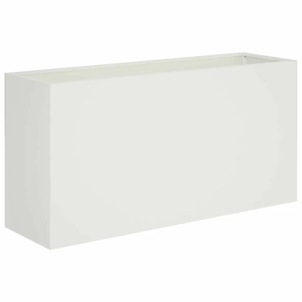 Vaso da giardino Bianco 100 x 30 x 40 cm 8005612