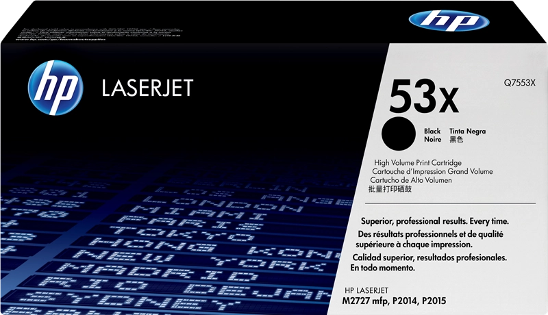 HP Cartuccia Toner originale nero ad alta capacità LaserJet 53X