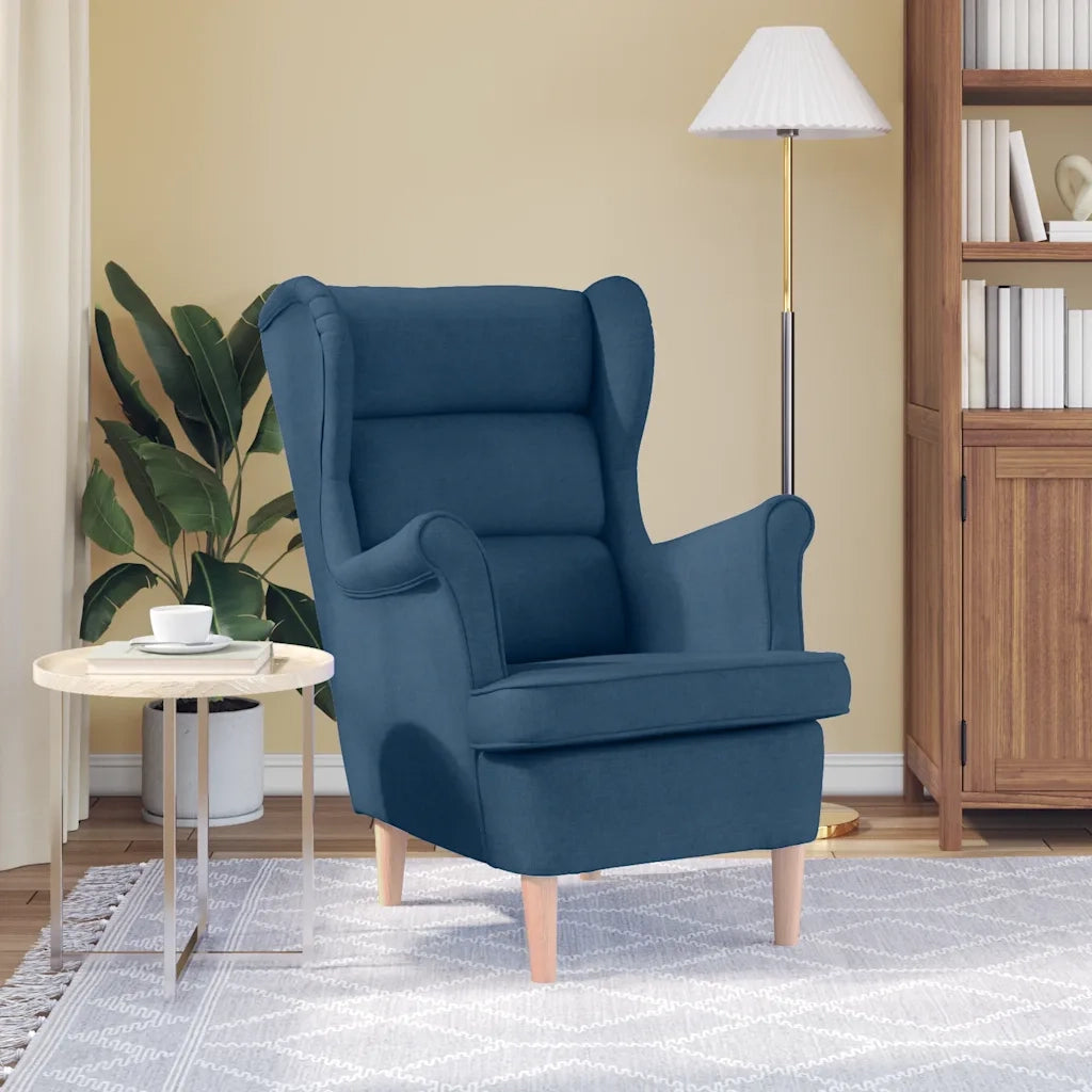 vidaXL Poltrona Blu 74x84x100 cm in Tessuto