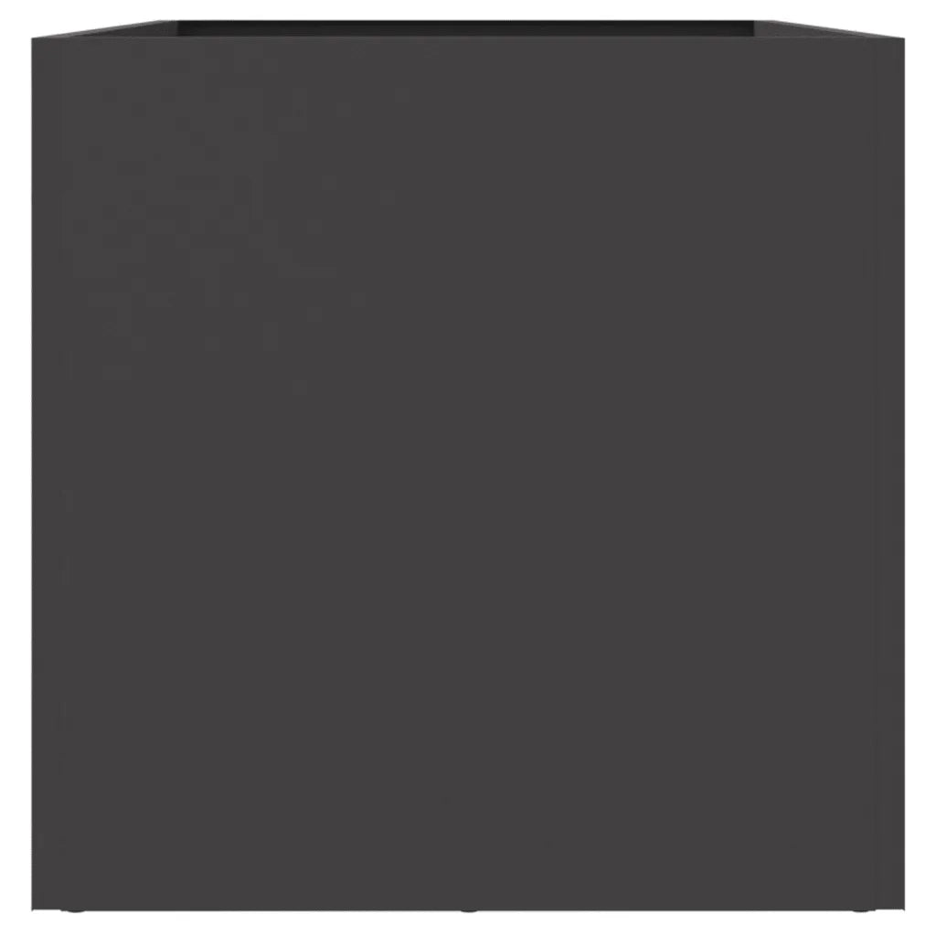 Fioriera | Cassetta per fiori | Vaso Nera 52x48x75 cm in Acciaio