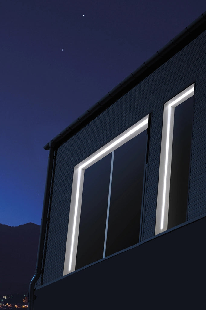 SASH Apparecchio a Parete LED 3,4W 10-170° IP65 3000K Grigio - Lampada per Finestre da Esterno ad Alte Prestazioni - Rossini Group