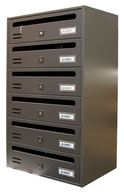 alubox cassetta cubo/r 6 posti ghisa cod:ferx.93240