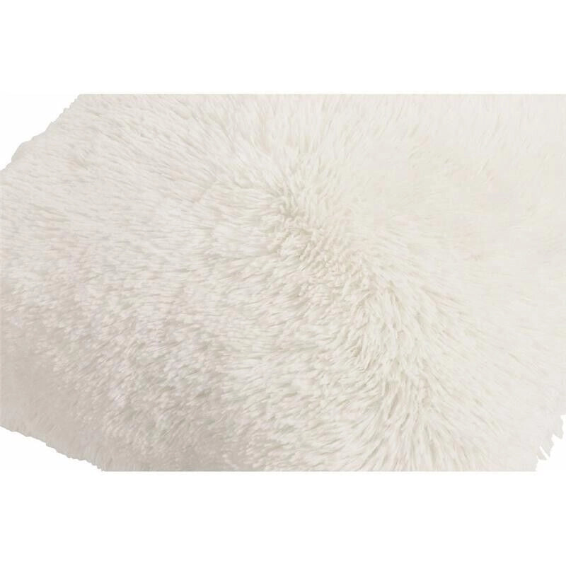GLAM CUSCINO ARREDDO IN ECOPELLICCIA 45X45 BIANCO