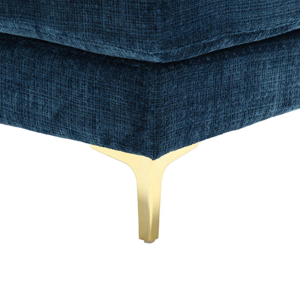 Divano ad U Angolare Chenille 3 Posti con Chaise Longue ¨C MINIMAL ¨C Grigio/Beige