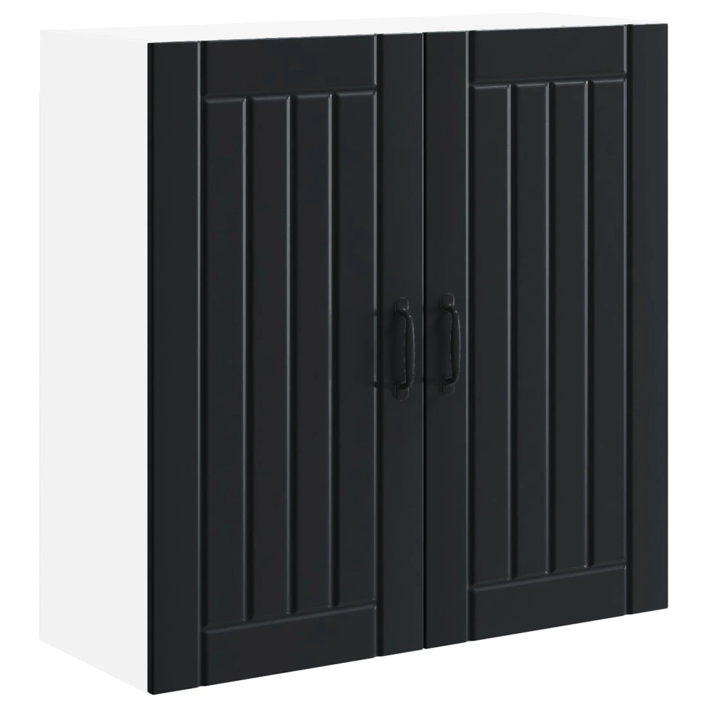 Pensile da cucina | Armadietto a muro LUCCA Nero 80 x 31 x 80 cm