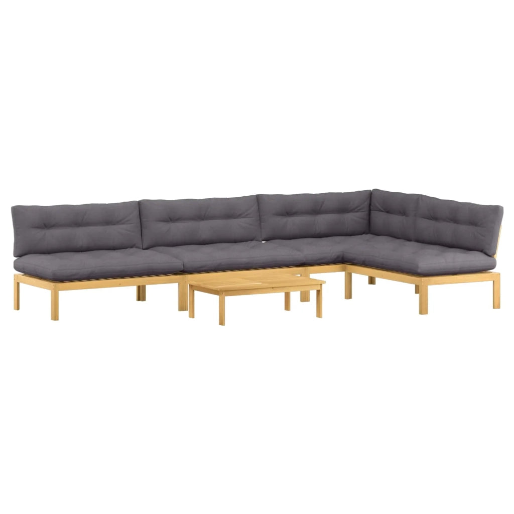 5 Pezzo Unità di divano pallet da giardino 3418290