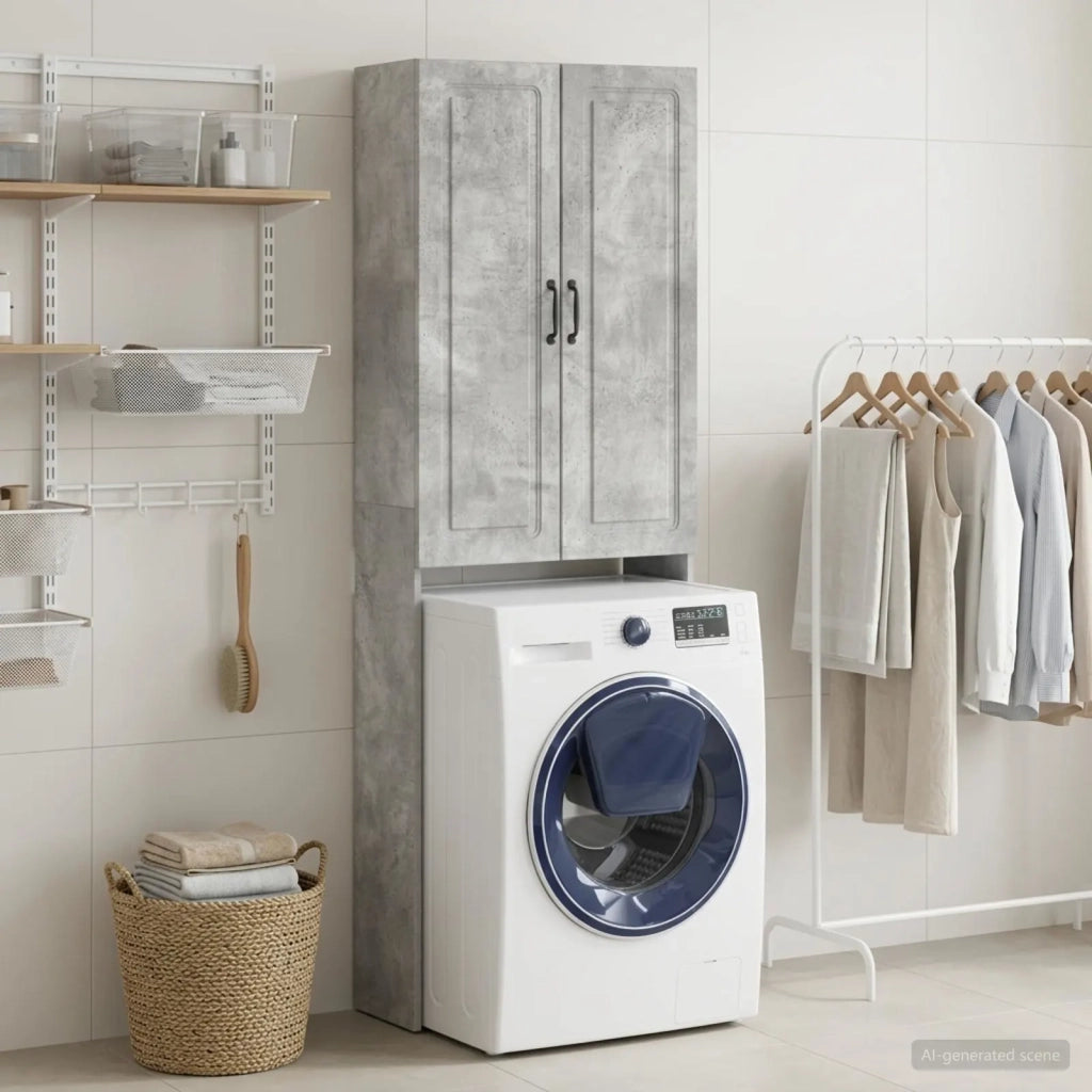 Mobile Bagno UTRECHT Grigio Cemento 66 x 25,5 x 190 cm 897798