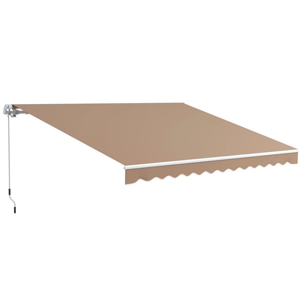 Tenda da Sole Avvolgibile a Manovella ¨C zephmum ¨C Marrone 250x350 cm