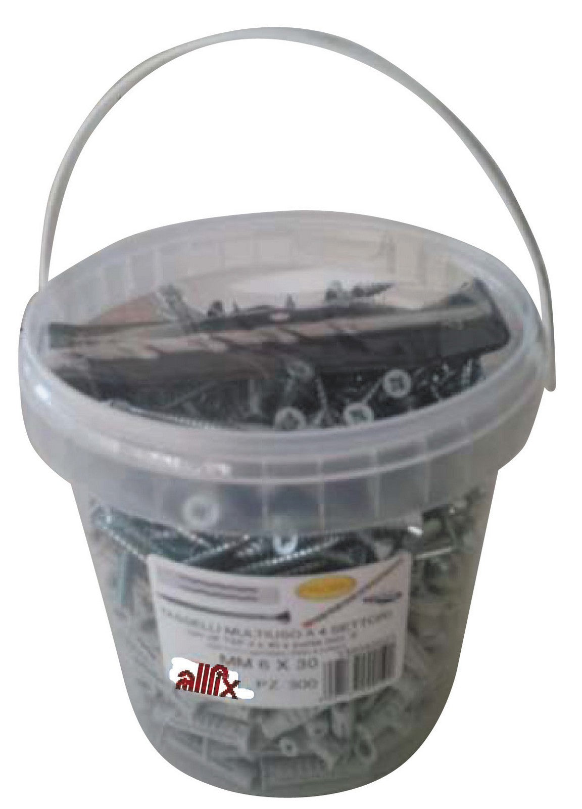 conf.300 tasselli con viti pf4 mm.6 + punta cod:ferx.9325