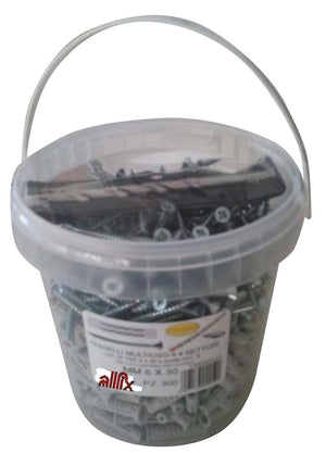 conf.300 tasselli con viti pf4 mm.6 + punta cod:ferx.9325