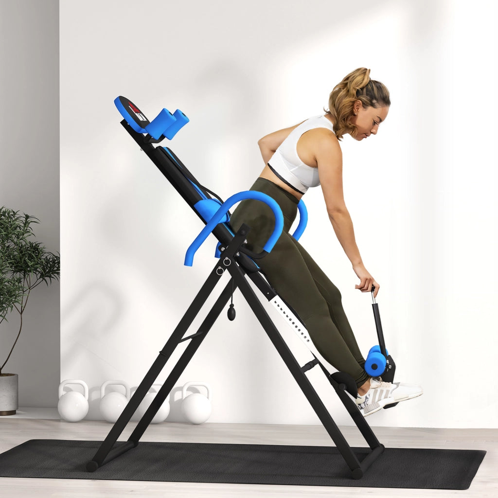 Tavolo da Inversione Pieghevole ¨C Zephmum ¨C Blu, Nero, 79x114x153 cm