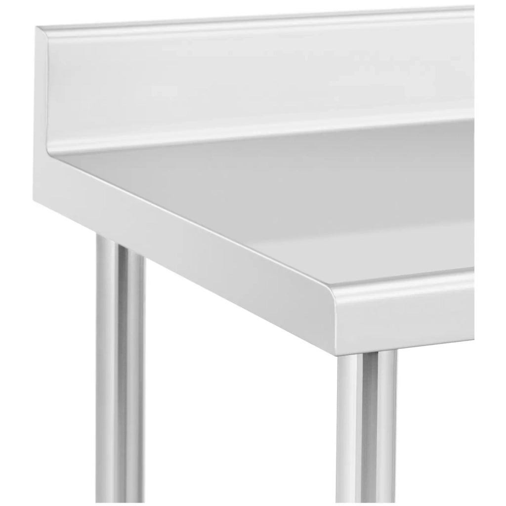 Tavolo da lavoro professionale Premium 60 x 150 cm 160 kg alzatina in acciaio inox 14_0010020