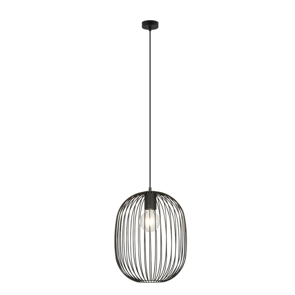 Lampada a sospensione ONYX in acciaio nero