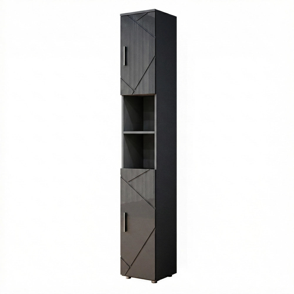 Vicco Mobile bagno alto Antracite lucido 30 x 192 cm