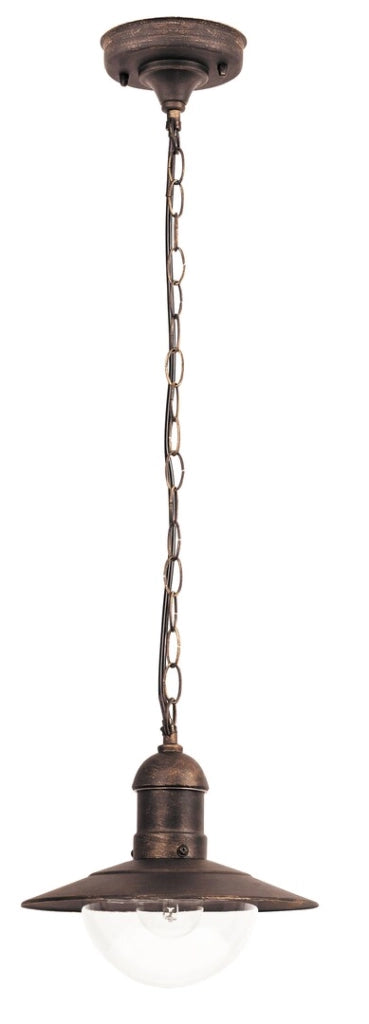 Lampada sospesa Oslo E27 oro antico Ø24 IP44 Rabalux