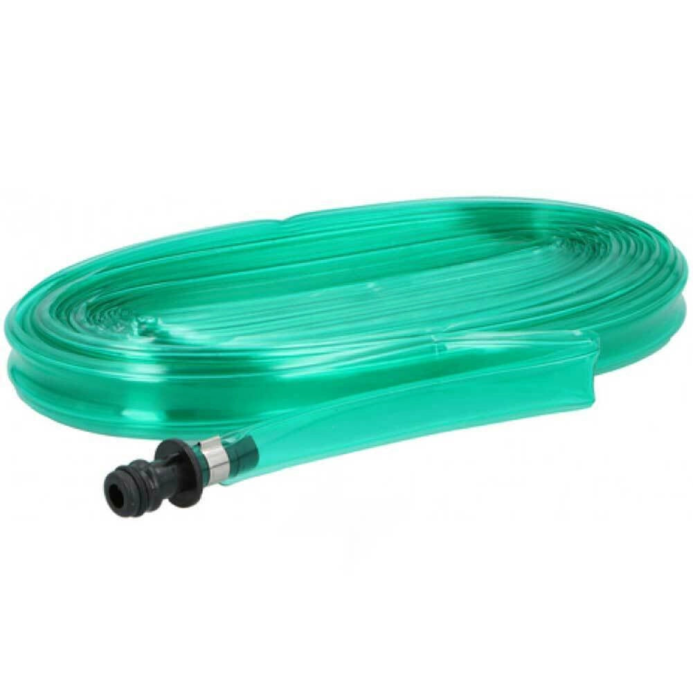 Tubo Piatto Microforato 25 Mt Irrigazione Giardino Piante Esterno con Connettore