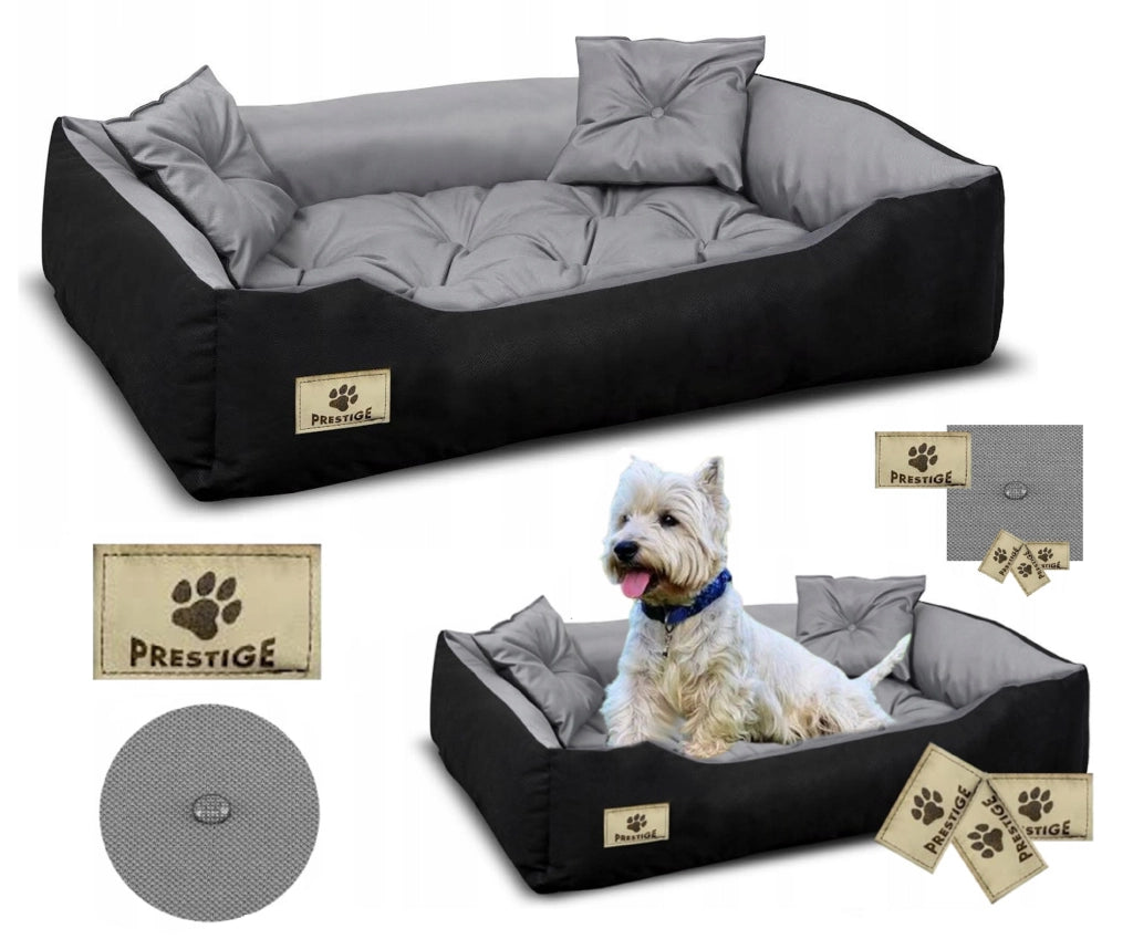 AIO FACTORY 100x75 cm PRESTIGE Letto per cani impermeabile grigio