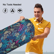 Sedia da bagno portatile con tappeto a rete e impermeabile per il bagno e il mare