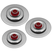 Kit 3 Coperchi Magici Antiodore Ventur Magic Ø27, Ø31, Ø35 cm Cooker in Acciaio Inox Pomello Rosso