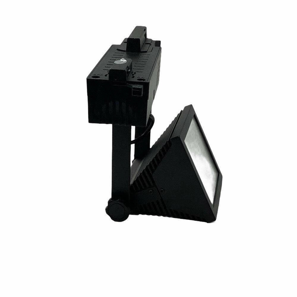 Trade Shop - Faro Proiettore Orientabile 30w Luce 6500k 4000k Faretto Led Cob Binario F30w-6h -
