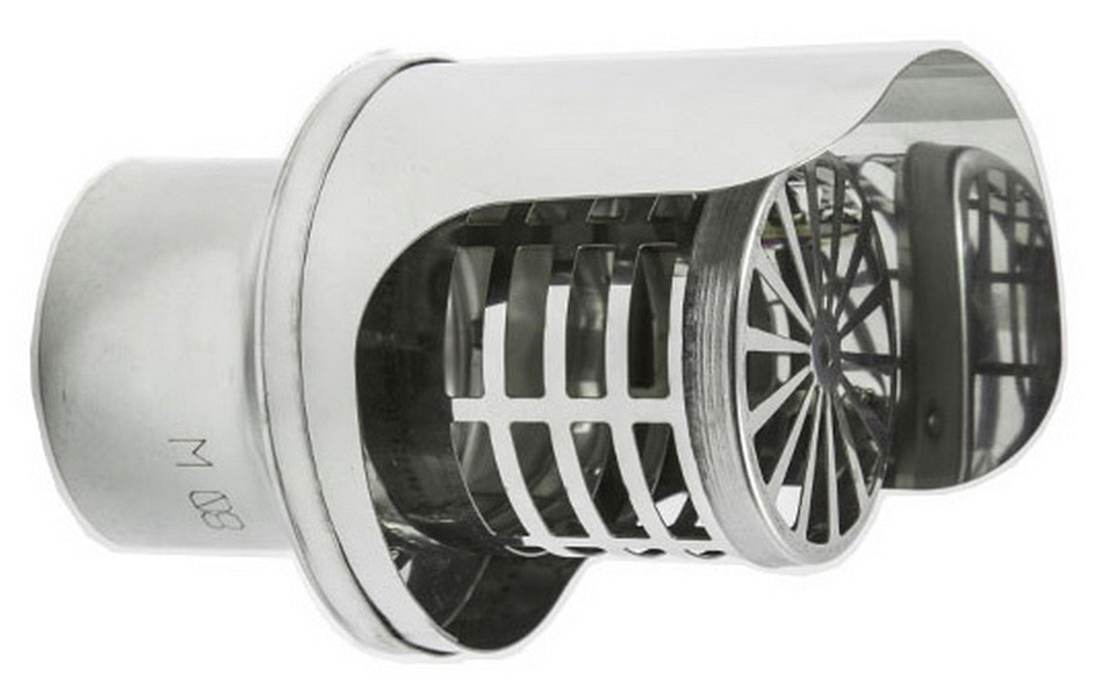 terminale inox modello orizzontale diametro. 80 cod:ferx.93289