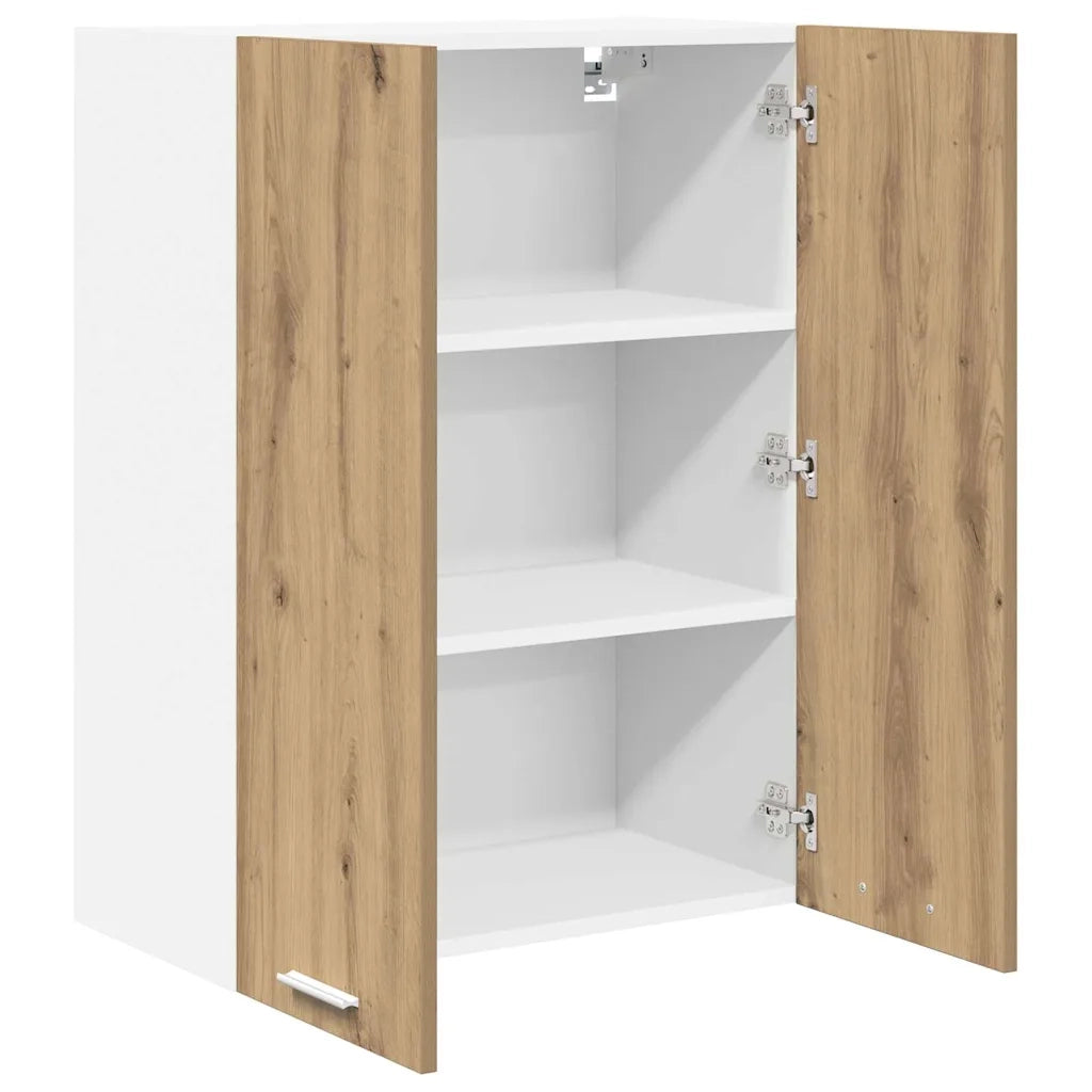 Armadio pensile con porta Rovere artigianale 60 x 31 x 80 cm 884281