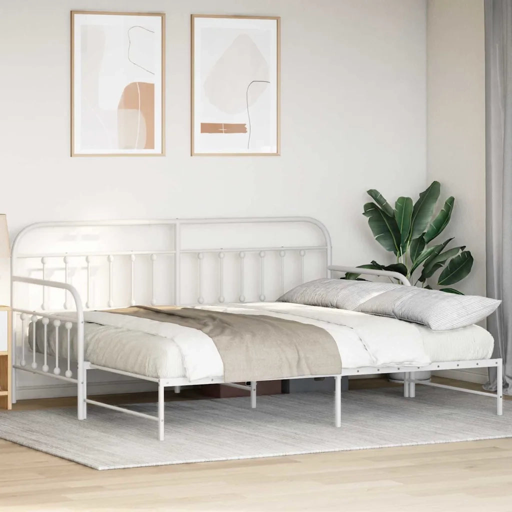 Struttura per letto di giorno-Giroletto Bianco 90 x 200 cm 810540