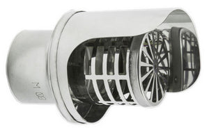 terminale inox modello orizzontale d.100 cod:ferx.93290