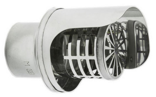 terminale inox modello orizzontale d.100 cod:ferx.93290