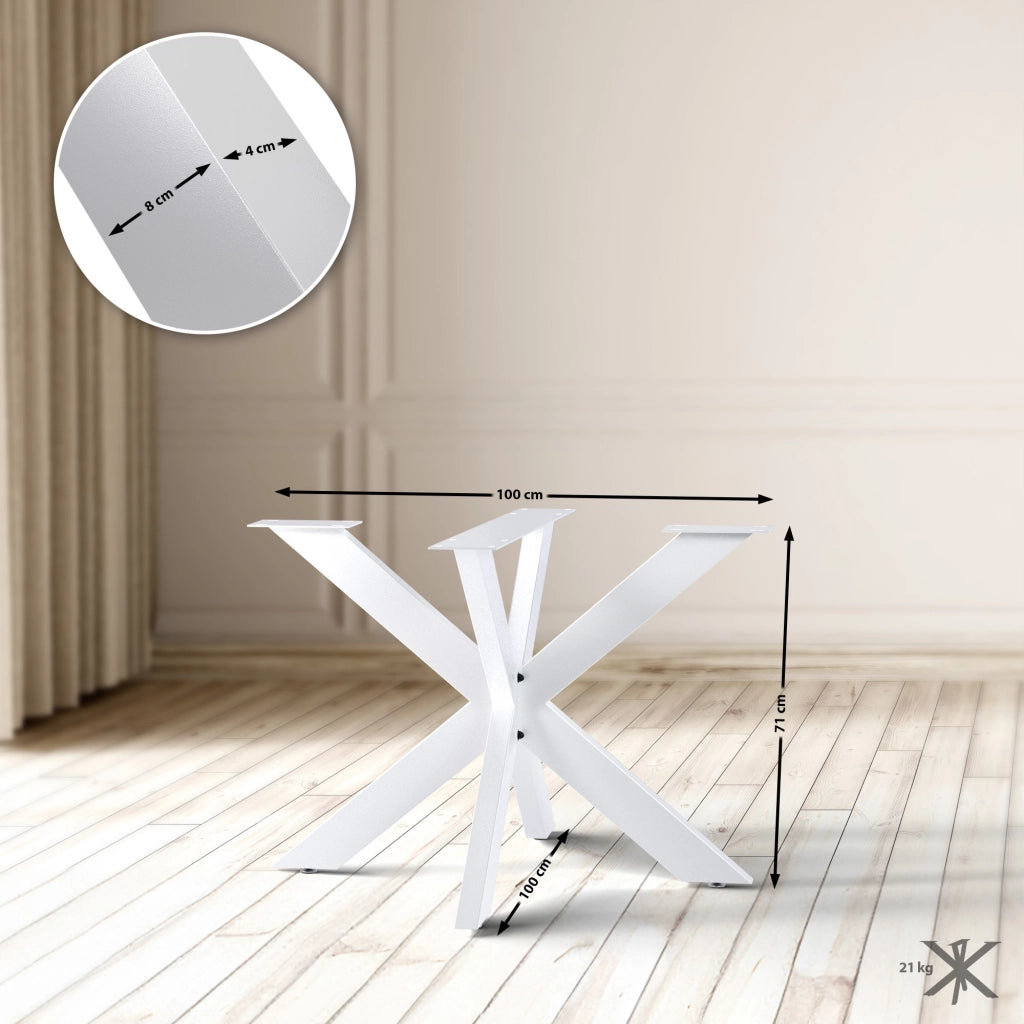 Gambe tavolo Biloxi 100x100 cm