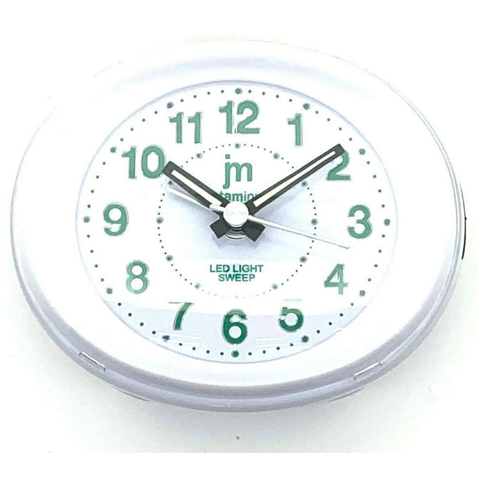Lowell, Sveglia Analogica, 10cm, Metallo Laccato, con Illuminazione e Suoneria Crescendo