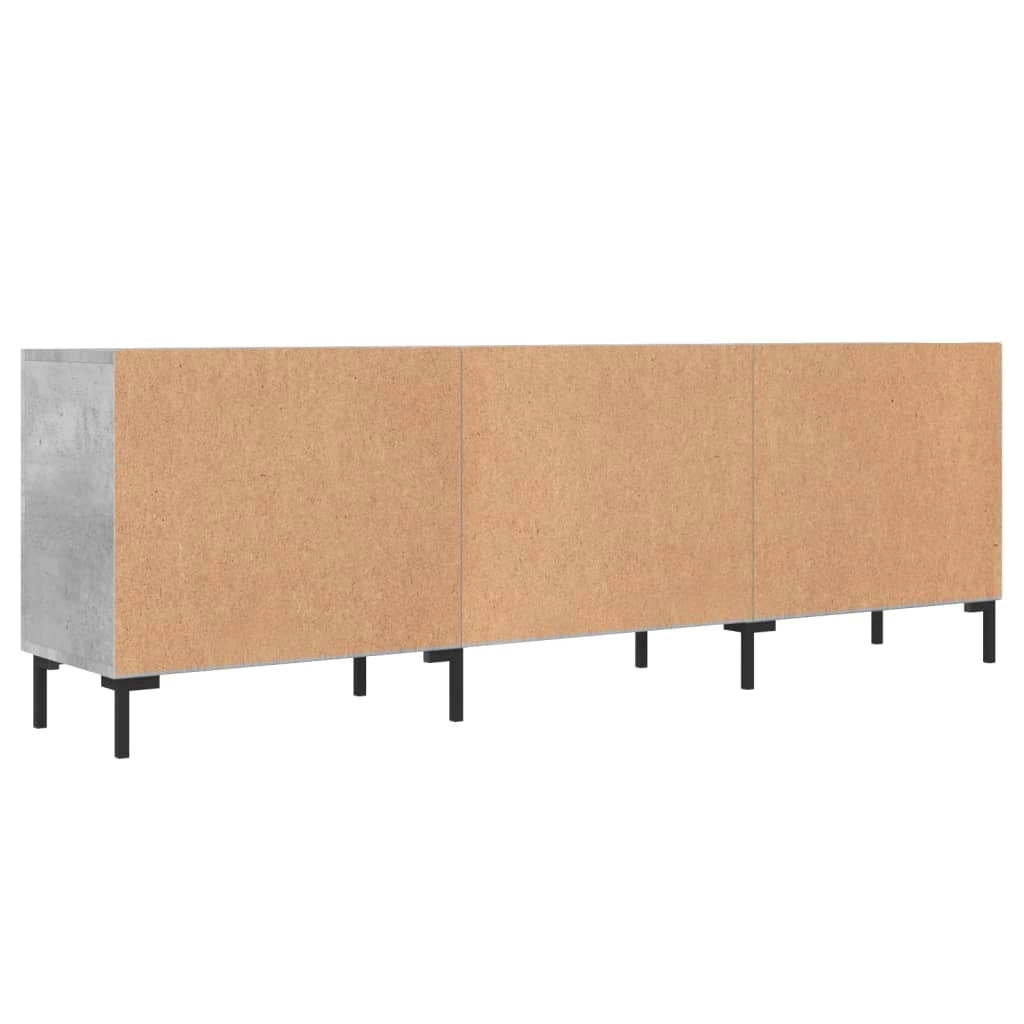 Mobile TV multimediale scaffale TV credenza mobile TV sala da pranzo soggiorno camera da letto 150 x 30 x 50 cm legno ingegnerizzato grigio 02_0025998