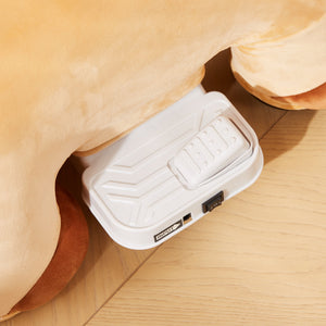 Cavallo Cavalcabile Elettrico 6V per Bambini con Ruote in PU e Musica Marrone