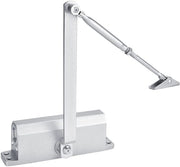 Porta automatica adattabile - Debito di chiusura e blocco regolabile - Adatto per portali con peso da 45 a 75 kg - Larghezza porta 600-1200 mm - Resistente al fuoco e collaudato fino a 1.000.000 cicli - Chiave di apertura.