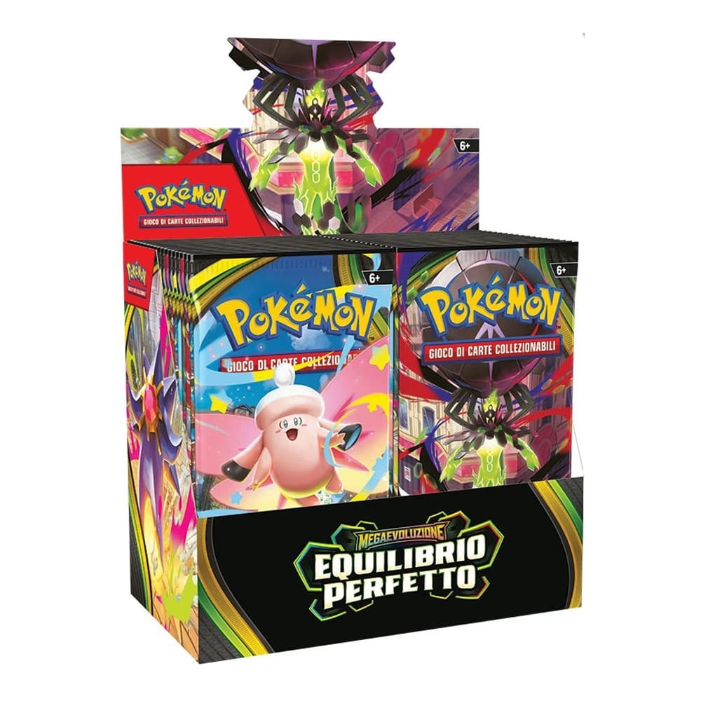 Pokemon Box da 36 bustine, Megevoluzione Equilibrio perfetto del GCC Pokemon, Eta 6+